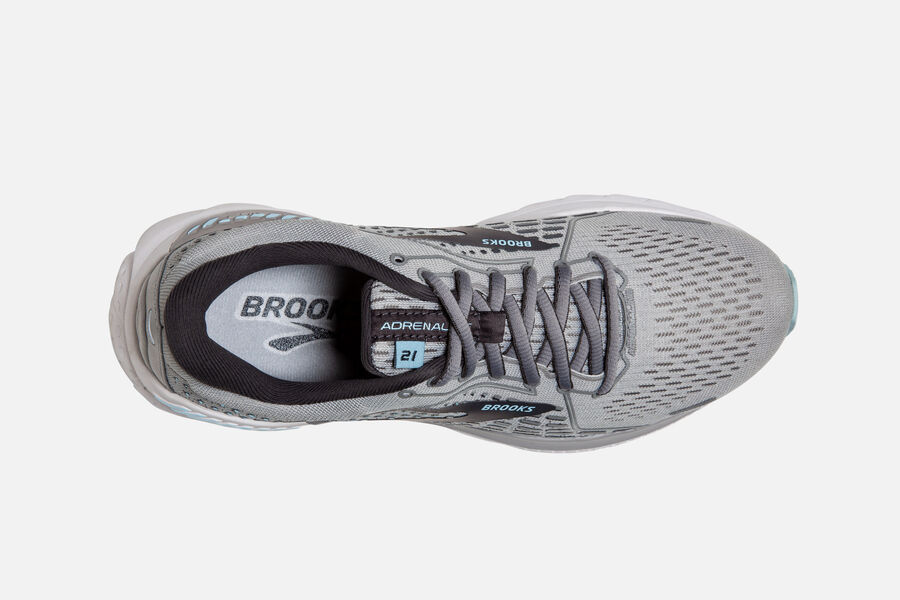 Adrenaline GTS 21 Road Brooks Running Shoes NZ Womens - Grey - YAEBHJ-753
